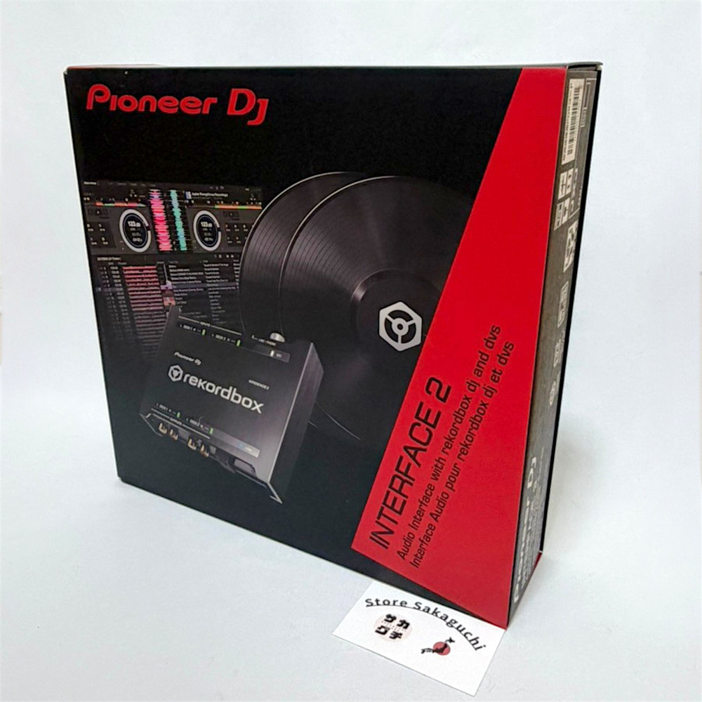 Pioneer DJ INTERFACE 2 Audio Interface rekordbox dvs Control Vinyl x2 Kit