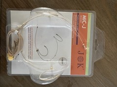 JK MIC-J 071S Headworn Microphone TA4F Compatible with Shure Wireless