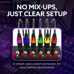 VelWav Pro XLR Mic Cables Balanced Audio 3-Pin Male to Female OFC Shielded Wire