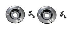 (2 PACK) PENN ELCOM 1561BK Black Steel Recessed Cup for 1) 1/4″ Jack w/screws