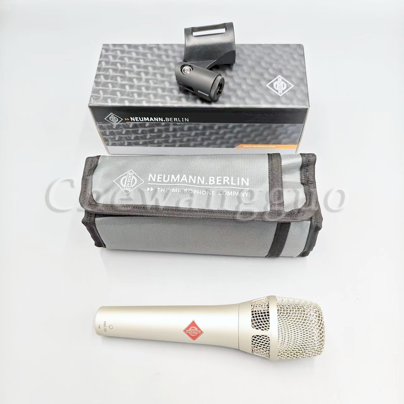 Silver Neumann KMS105 Handheld Supercardoid Condenser Microphone US