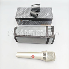 Silver Neumann KMS105 Handheld Supercardoid Condenser Microphone US