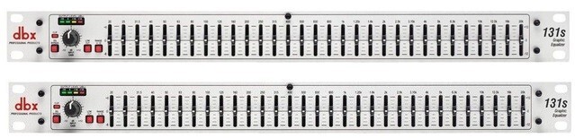 2x dbx131sv Single 31Band Equalizer,1/3octave Constant Q frequency 15 Watts MINT