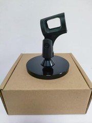 Gooseneck Podium Microphone Mount Stand, 13 inch Flexible Arm with Weighted