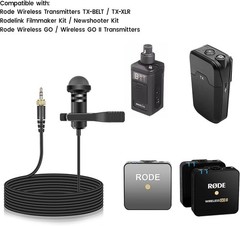 High-Sensitivity Lavalier Mic Set – 2-Pack for Vlogs, Lectures, and Broadcasts