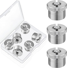 6-Pack 5/8″ Male to 1/4″ Female Mic Screw Adapters for Tripods