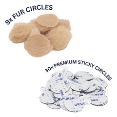URSA Fur Circles – Mini Windshields for Lavalier/Lapel Microphones. Reduce Wi…