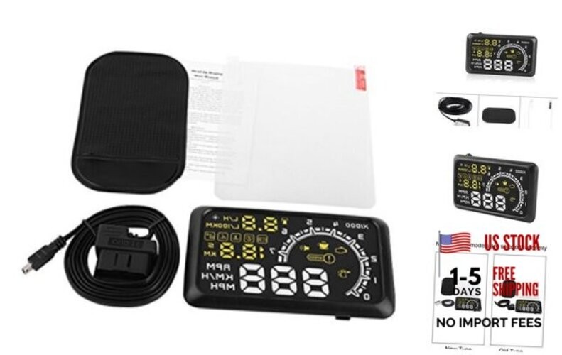 5.5“ Car HUD Head Up Display with OBDII/EUOBD Interface Diagnostic Monitor