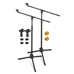 5Core Tripod Mic Stand 2Pcs Adjustable Holder Floor Microphone Boom Arm