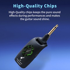 2.4GHz Wireless Guitar System Audio Electric Guitar Transmitter Receiver 100ft