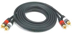 2 RCA Male to 2 RCA Male 6ft m/m 22AWG 2 Channel Audio Cable MONOPRICE 2864