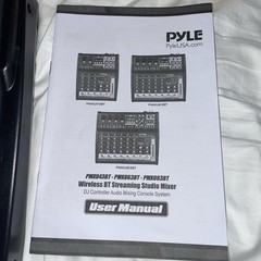 Pyle 4-Ch. Bluetooth Studio Mixer – DJ Controller Audio Mixing Console System