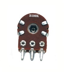 5pc Dual Potentiometer 16mm VR B Type PCB Pin Resistance= 100Ω ~ 1MΩ x11 items