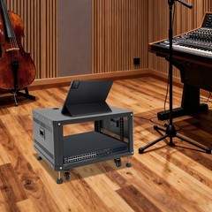 Highly Practical Audio Rack, Studio Rack with Wheels, Audio Rack with Wheels