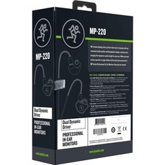 Mackie MP-220 Dual Dynamic Driver Professional In-Ear Monitors Black