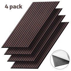 Self Adhesive Soundproof Foam Panels 45.3×21.6inch Acoustic Wall Tiles 4 Pack