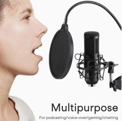 IKEDON USB Condenser Microphone, 192KHZ/24Bit Plug & Play Mic Setup