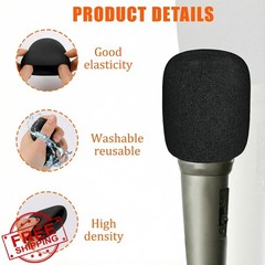 4 Pack Foam Microphone Covers Windscreens Handheld Mic Windshields