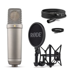 NT1 5th Generation Condenser Microphone with SM6 Shockmount and Pop Filter,Si…