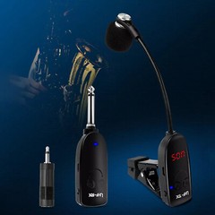 Professional UHF Wireless Instrument Microphone System For Saxophone Trumpet Sax