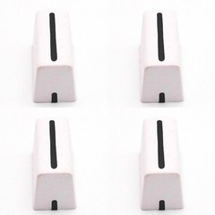 4pcs Fader Knob Cap For Pioneer DDJ-SX SZ Rane 61 62 64 68 Denon Numark (White)