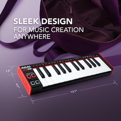 – USB MIDI Keyboard Controller with 25 Responsive Synth Keys for Mac and PC, …