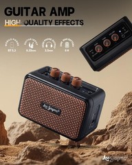 Leo Jaymz Mini Guitar Amplifier – 5W Dual Speaker BT Wireless Black
