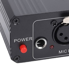 Microphone Preamp High Gain Adjustable For Professional Recording Black For