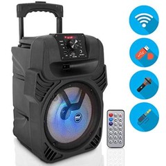 Pyle PPHP844B 400W Portable Bluetooth PA Loudspeaker w/ Remote Control