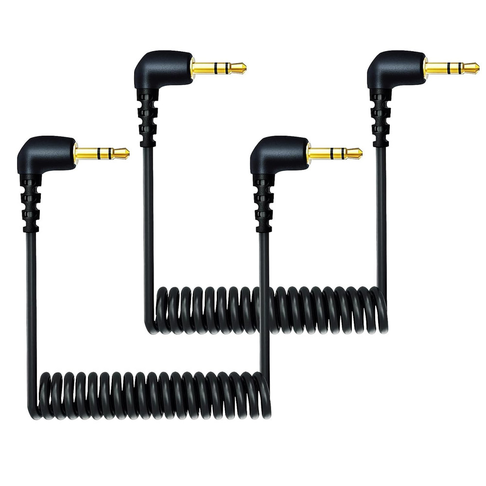 2-Pack 3.5Mm Microphone Cable Compatible with DJI Mic 2 & Rode Microphone Wirele