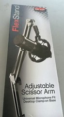 2019 Tzumi On Air Flex Stand #7257B Adjustable Scissor Arm Podcast Series