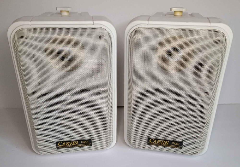 Pair of CARVIN PM5 Professional Program Reference Monitors Speakers 100W 2-Way