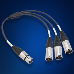 XLR 3 Way Splitter Cable, Devianl 1 Female to 3 Male XLR Split, Balanced Micr…