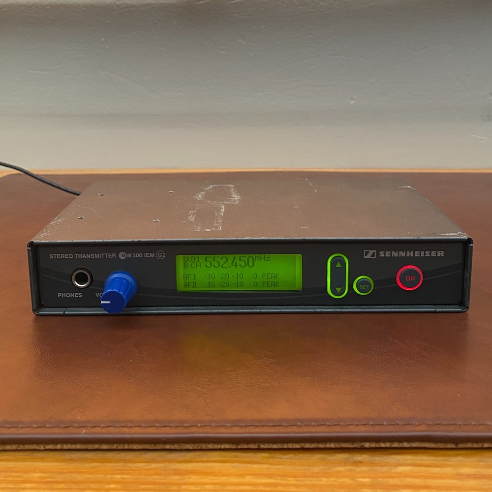 Sennheiser ew300 IEM G2 Stereo Transmitter – A Band (518-554 MHz) – Powers On