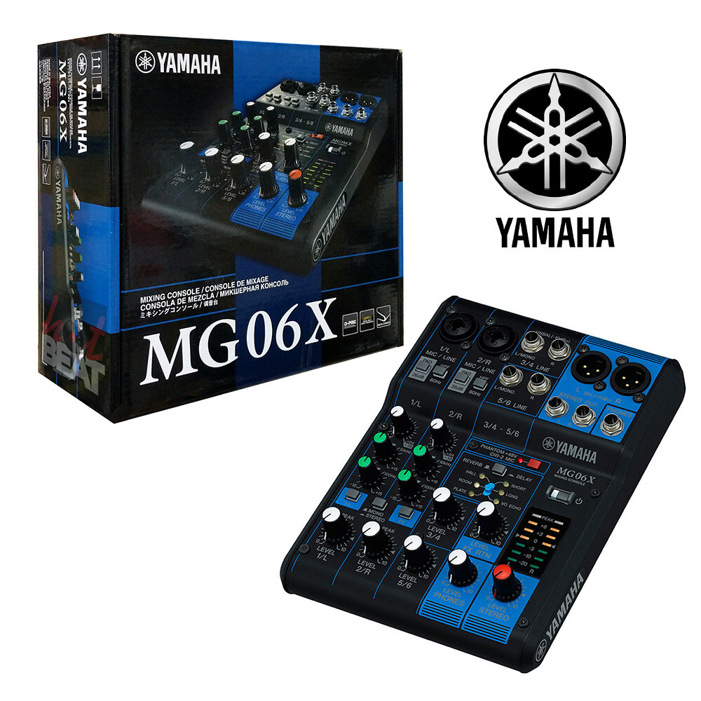 Yamaha MG06X 6-Channel Compact Audio Mixer with Built In Effects