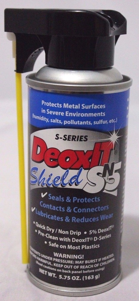 Caig Labs DeoxIT® SN5S-6N 163g 5% solution spray can w/Perfect Straw – Free Ship