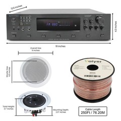 Amplifier Bluetooth Audio Stereo Power Channel Receiver AMP Home 5.0 min FM