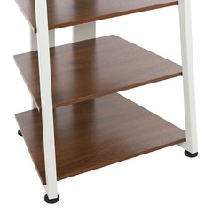 4-Tier AV Media Stand Stereo Stand w/Storage Shelves Media Holder Load 110.23lbs
