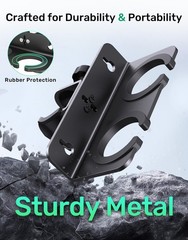 Double Multi Microphone Holder With C Clamp (Aluminum/Rubber）for Most Mic Sta…