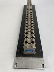 Bittree Audio Patchbay B52T 2WTHD 2×26 2RU Panel Black Normalling Terminating