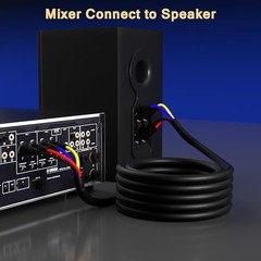 4-Channel XLR Snake Cables 4FT, 4 Colored XLR Male to Female Microphone Cable…