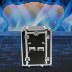 14U PA DJ Rack / Road Case Slant Mixer Top Rack with 2* DJ Table Tops 661.39lbs