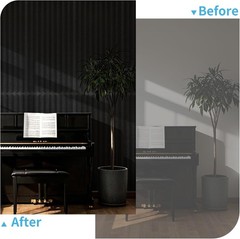 10-Pack Peel and Stick Acoustic Panels with Acrylic Tape – 12 x 48 inches, Self