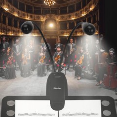 iGoober Music Stand 9.6 inches (H) x 3.2 (W) x 1.6 (D), Black