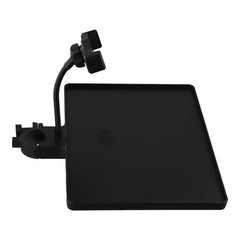 Secure Sound Card Tray with Phone Clip for Mic Stands & Selfie Light Stands