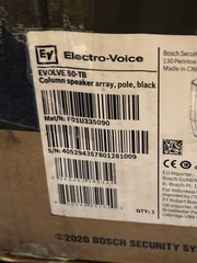 Electro-Voice EVOLVE50-TB Column Speaker Array Only, Pole Only, Black