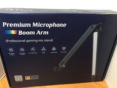 Boom Arm Premium Professional Mic Stand RGB Lighting 180 Degree Rotation NOB