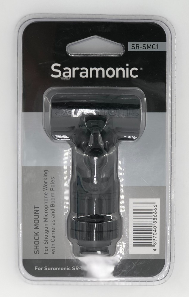 Saramonic SR-SMC1 Shotgun Microphone Mounting Bracket Clip w Cold Shoe + Threads