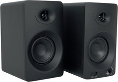 ASM4 Powered Studio Monitor Speaker Pair, 4″, 2-Way, 200W, Black, Bluetooth, Opt