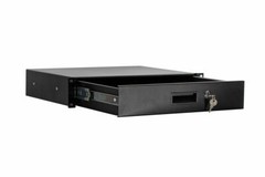 2 Space Deep Rack Case Drawer Lock and 2 Keys – Black